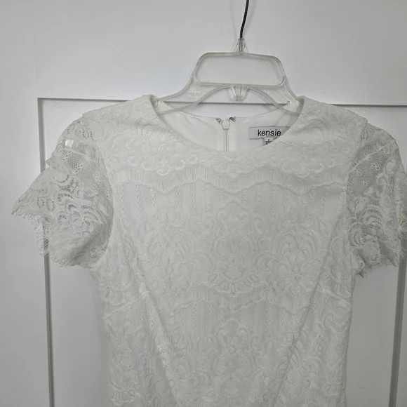 Kensie | Dresses | Kensie White Lace Dress | Poshmark